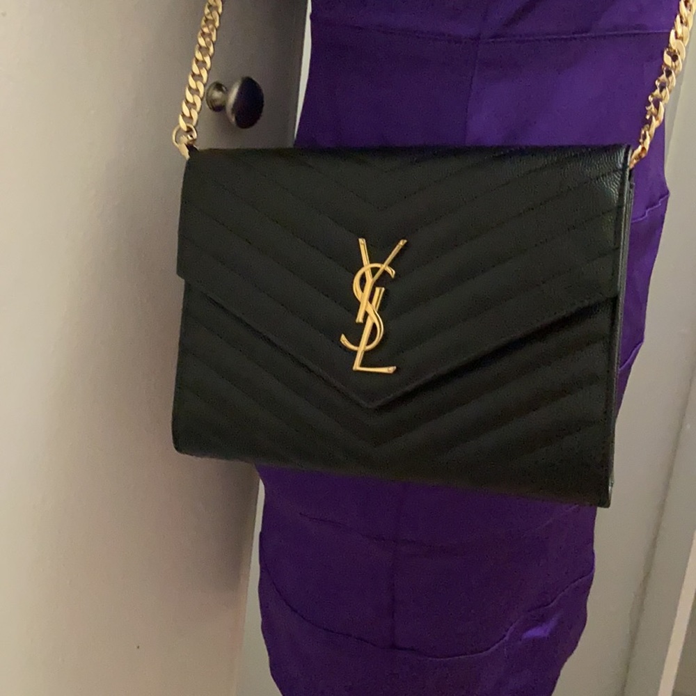 SOLD YSL MONOGRAM CLUTCH - Picture 8 of 8